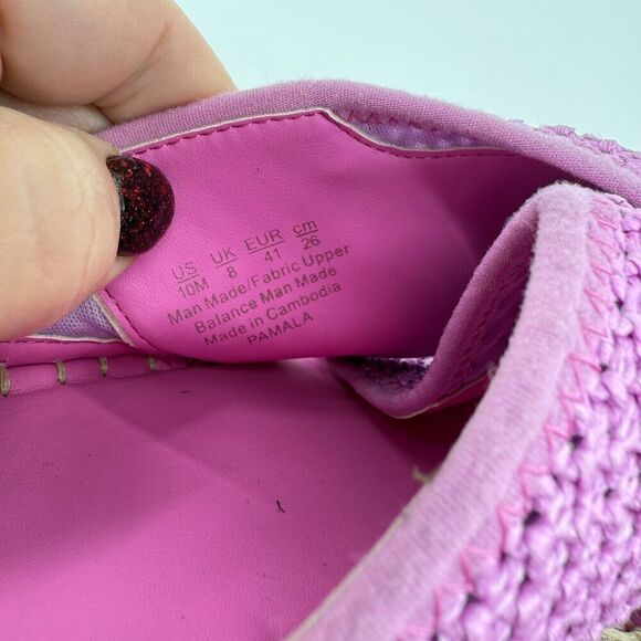 Franco Sarto Women's Pamala Sandal Size 10 Wedge Platform Pink Espadrille - Picture 11 of 13